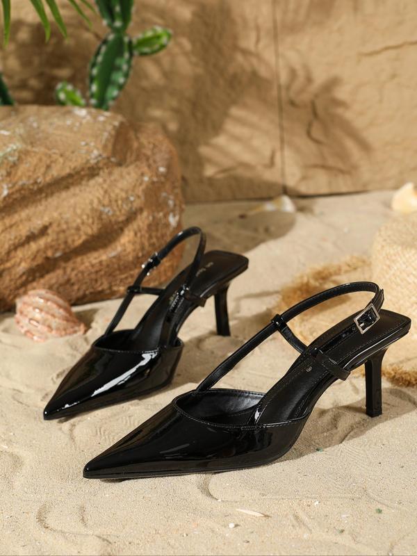 Women's Fashionable Solid Color Stiletto Heels, Elegant Pointed Toe High Heels for Party, Daily Wear for Women & Girls