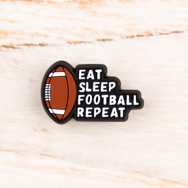 Football Shoe Charms Rugby 12PCS PVC Clog Pins Accessories Party Favors Birthday Gifts Holidays Decoration for Boys Women Girls