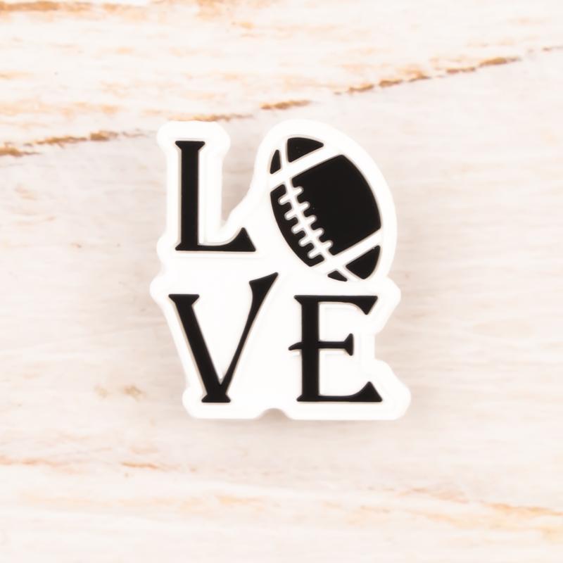 Football Shoe Charms Rugby 12PCS PVC Clog Pins Accessories Party Favors Birthday Gifts Holidays Decoration for Boys Women Girls