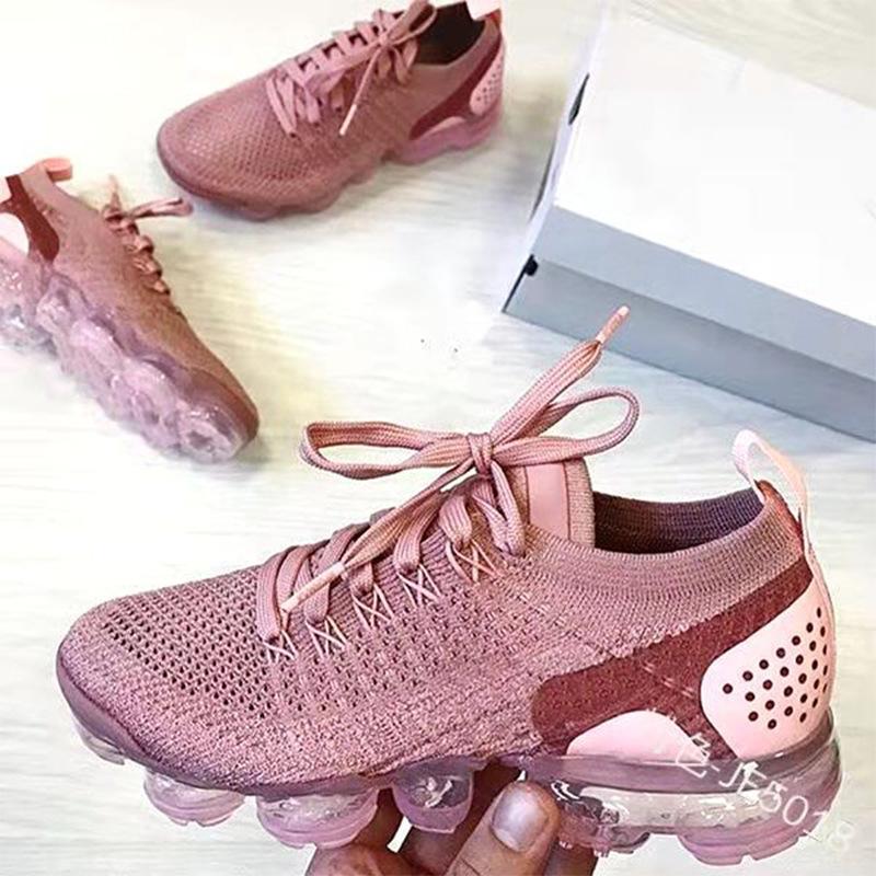 New Breathable Sneaker Women's Height Increasing Insole Flying Woven Women's Shoes Front with Breathable Running Sneaker