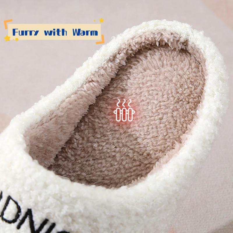 Slippers for Women House Indoor Meet Me at Midnight Fuzzy Slippers Warm Cozy Couple Indoor Outdoor House Shoes winter slippers