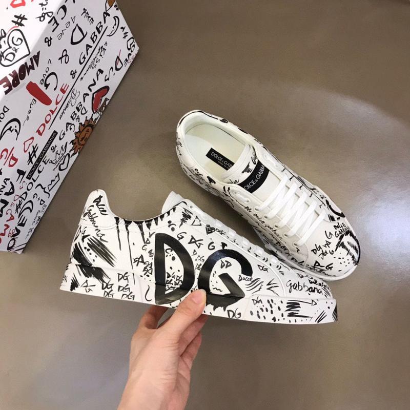 New DG Foreign Trade Men's Casual Sports Sneaker Low-Top Men's Shoes Hand-Painted Lightweight Board Shoes