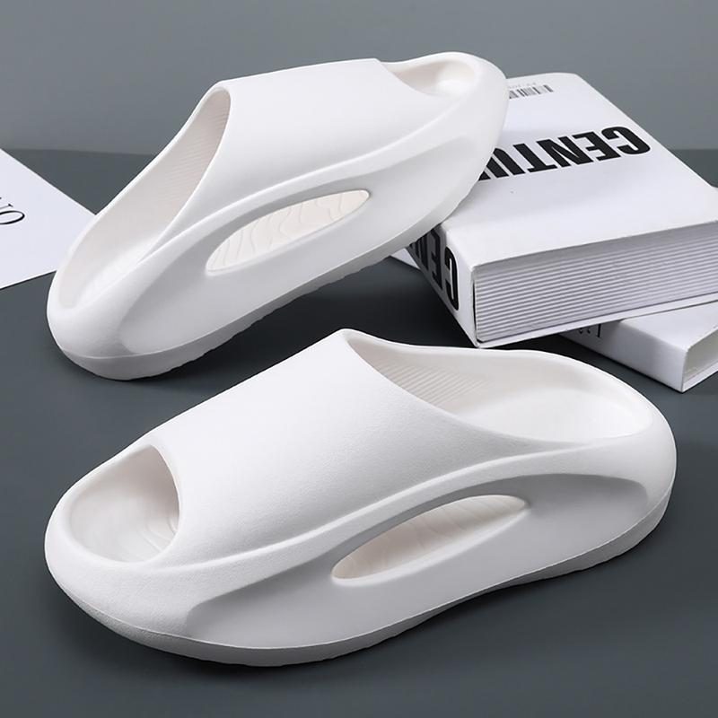 Men's Color Block Slides Casual Lightweight Non Slip Slippers Open Toe Shoes For Indoor Outdoor Beach Shower Spring And Summer