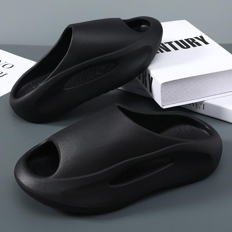 Men's Color Block Slides Casual Lightweight Non Slip Slippers Open Toe Shoes For Indoor Outdoor Beach Shower Spring And Summer