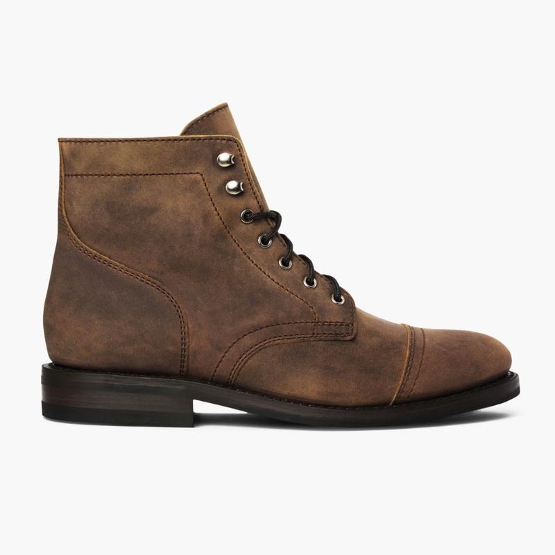 Thursday Boots Men's Captain Lace-Up Boot In Burnt Copper Leather