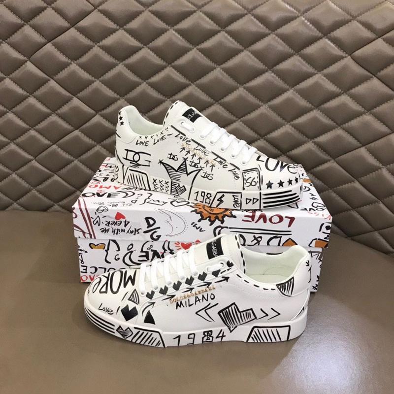 New DG Foreign Trade Men's Casual Sports Sneaker Low-Top Men's Shoes Hand-Painted Lightweight Board Shoes