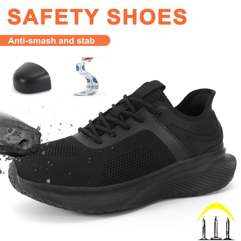 2024 Men's Puncture-Proof Safety Shoes – Custom Lightweight Steel Toe Shoes with Anti-Slip Design Boy Footwear Closed Walking Shoes