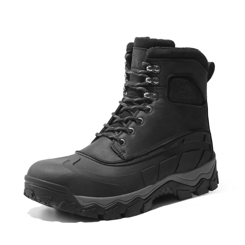 Men's Insulated Water-Resistant Snow  Boots