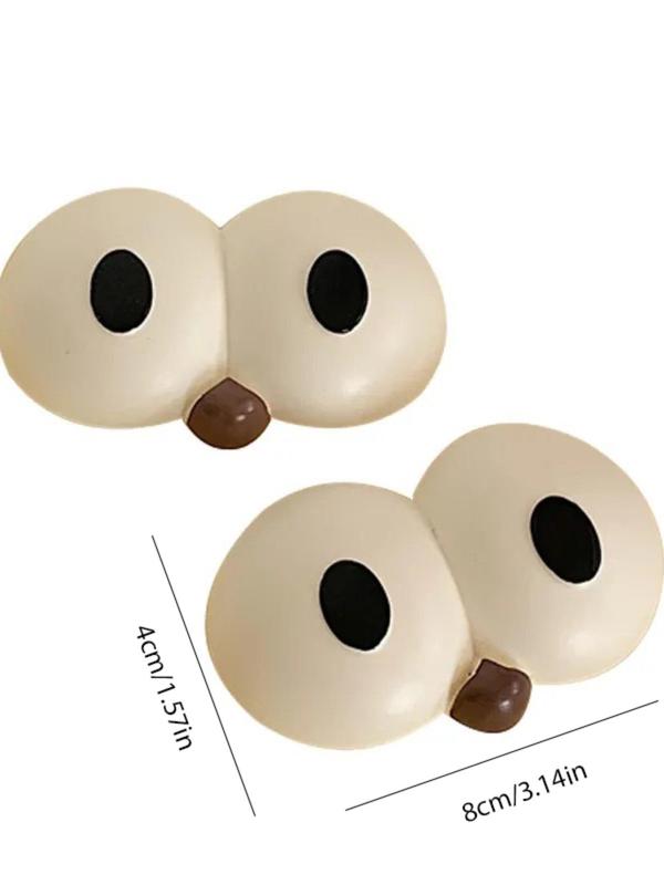 2pcs Cute Cartoon Eye Design Shoe Decoration, DIY Shoes Decorations for Clogs, Cute Shoes Accessory