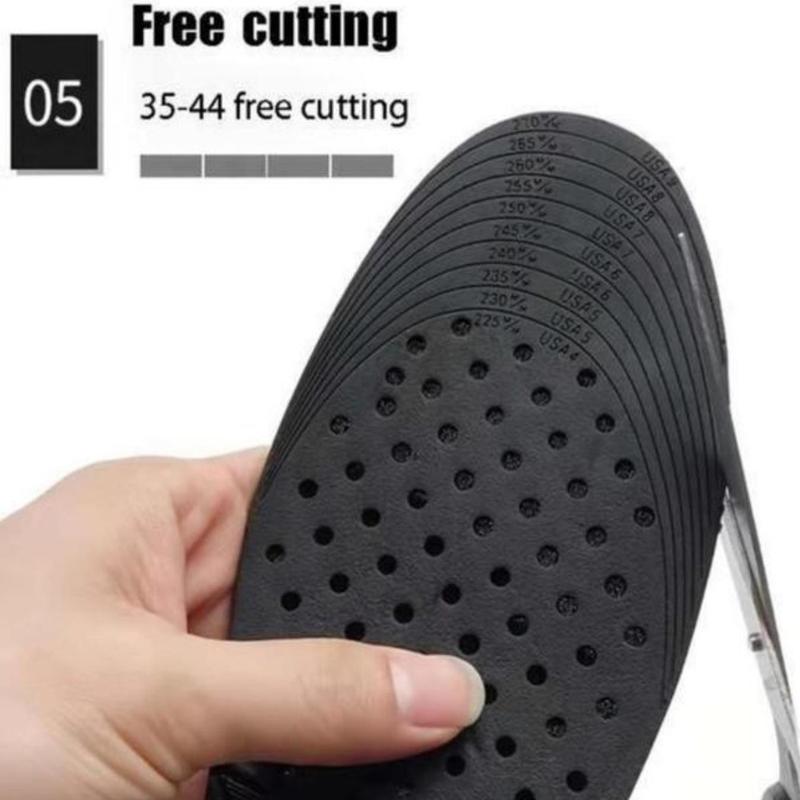 Double Layer Detachable Heightening Insoles, Breathable Comfortable Shoe Insoles, Shock Absorption Insoles for Men & Women