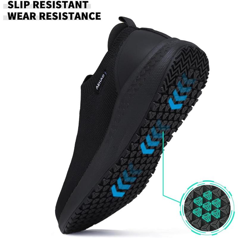 Non Slip Shoes for Women Food Service Slip On Waterproof Work Shoes for Kitchen Chef Restaurant Breathable Lightweight Walking Sneakers Nurse Hospital