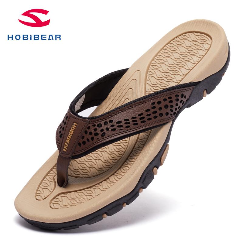 HOBIBEAR Mens Sport Flip Flops Comfort Casual Thong Sandals Outdoor Casual Comfortable Home Slippers Trendy Beach No-slip Toe summer sandals