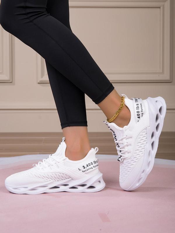 Women's Fashionable Lace Up Low Top Sneakers, Casual Comfortable Breathable Blade Soles Sports Running Shoes for Women, All-match Basic Shoes for Daily Footwear, Fall Shoes 2024 Mesh Shoes