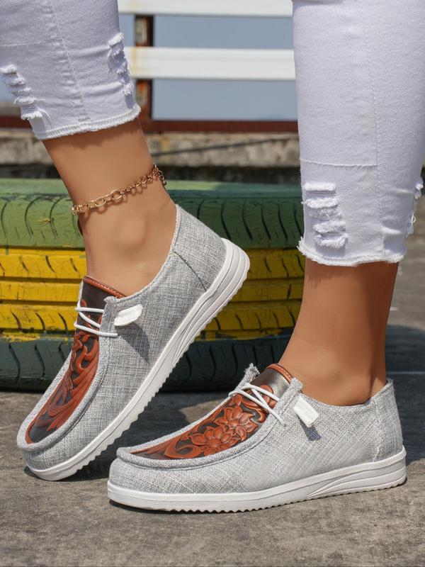 Women's Street Trend Vintage Low Top Slip on Sneakers, Sneakers Women 2024, Casual Comfortable Flat Shoes, Round Toe Non-slip Flat Shoes, Girl Daily Slipon Footwear