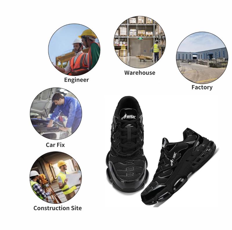 Steel Toe Shoes For Men Indestructible Work Shoes Puncture Proof Comfortable Slip On Sneakers Women Safety Shoes For Industrial