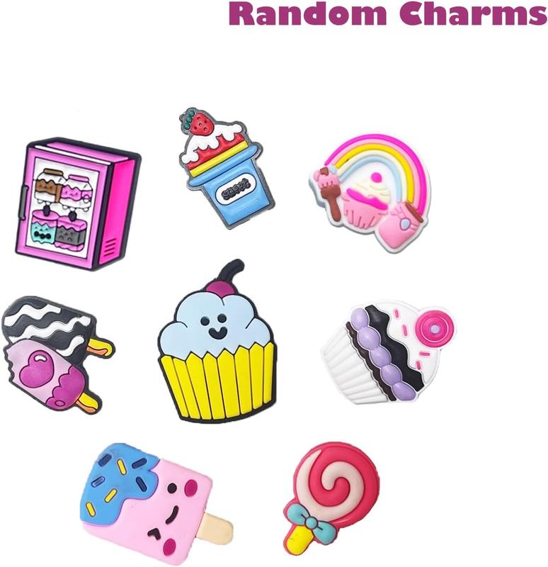 35,50,100Pcs Random Shoe Charms for Girls Cartoon Cute PVC Shoes Accessories Charms,Lovely Charms Pack for Kids,Kawaii Pink Charms Shoe Decorations & Bracelet Wristband Party Gifts