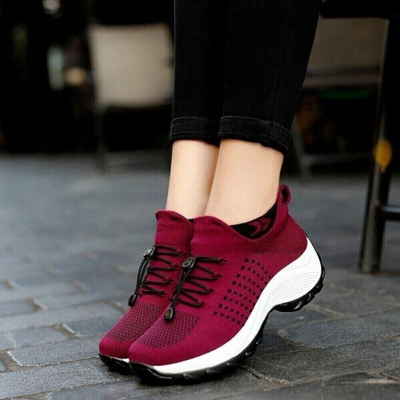 Women Ortho Stretch Cushion Sneakers Orthopedic Diabetic Running Walking Shoes A