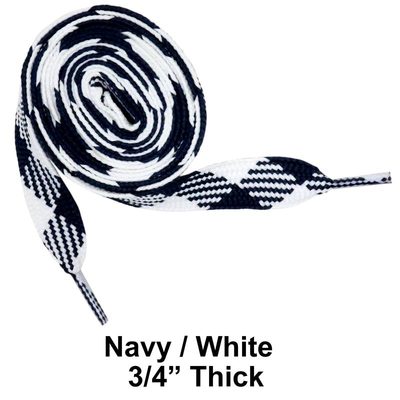 Navy   White Thick 3 4