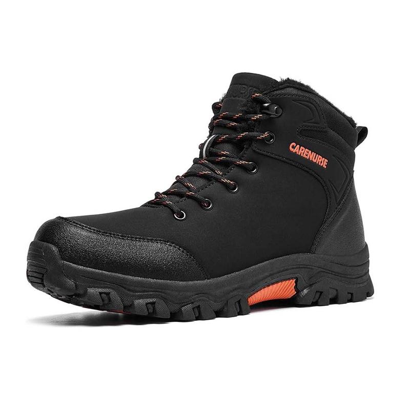 Men's Winter Snow Boots Outdoor Warm  Waterproof Durable Boot Non-Slip Warm Climbing Shoes Boy Walking Shoes