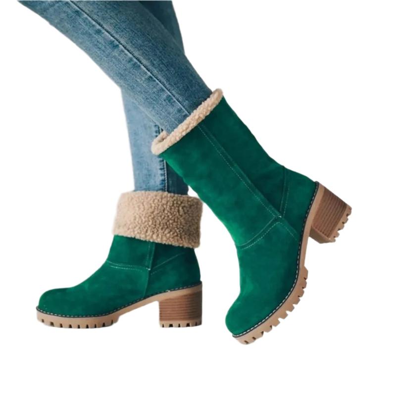 Women's Winter Fur Ankle Boots - Keep Your Feet Warm Comfort Women's Chunky Women's Fuzzy