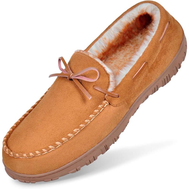 Mens Slippers indoor outdoor memory foam house shoes anti-slip moccasins slippers for men