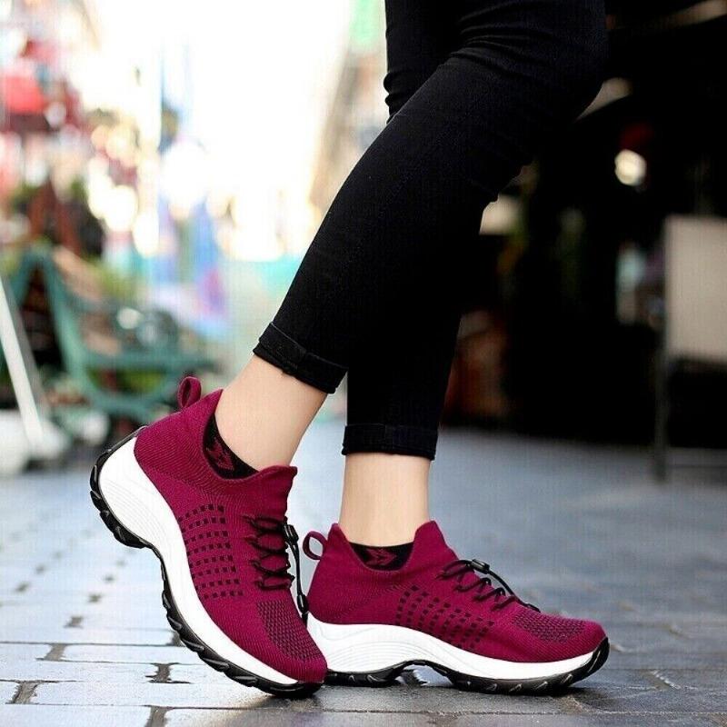 Women Ortho Stretch Cushion Sneakers Orthopedic Diabetic Running Walking Shoes A