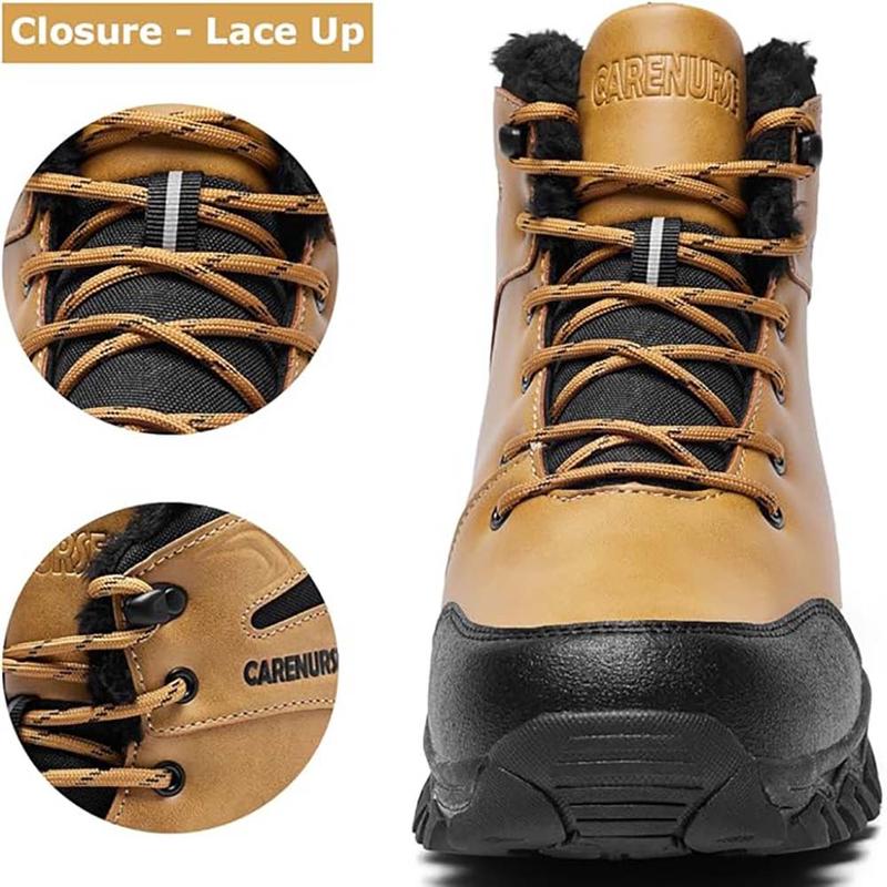 Men's Winter Snow Boots Outdoor Warm  Waterproof Durable Boot Non-Slip Warm Climbing Shoes Boy Walking Shoes