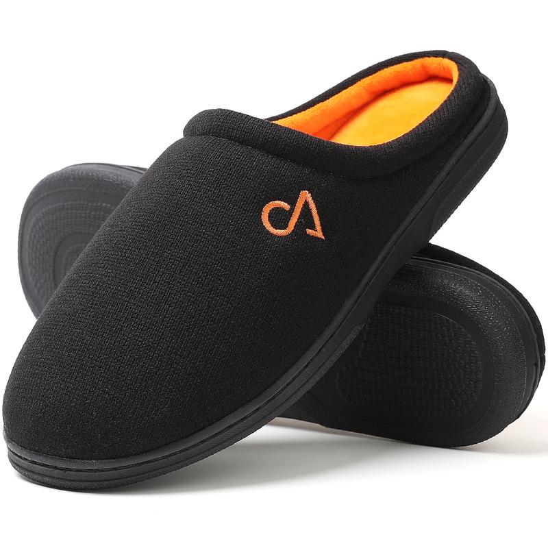 Men's Cozy House Slippers Indoor Shoes Memory Foam Insoles & Rubber Soles