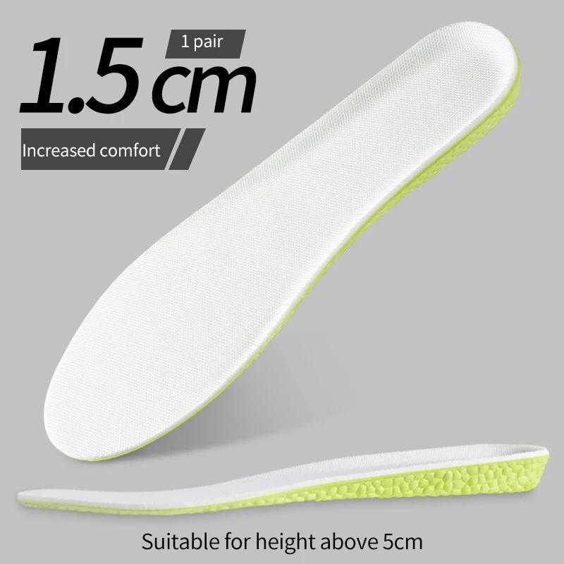 Internal height increasing insole made of EVA material with three heights suitable for both men and women