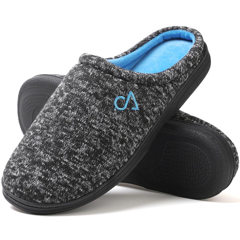 Men's Cozy House Slippers Indoor Shoes Memory Foam Insoles & Rubber Soles