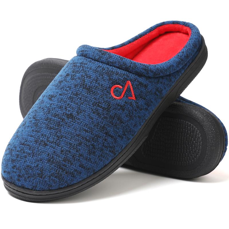 Men's Cozy House Slippers Indoor Shoes Memory Foam Insoles & Rubber Soles