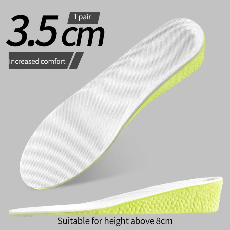 Internal height increasing insole made of EVA material with three heights suitable for both men and women