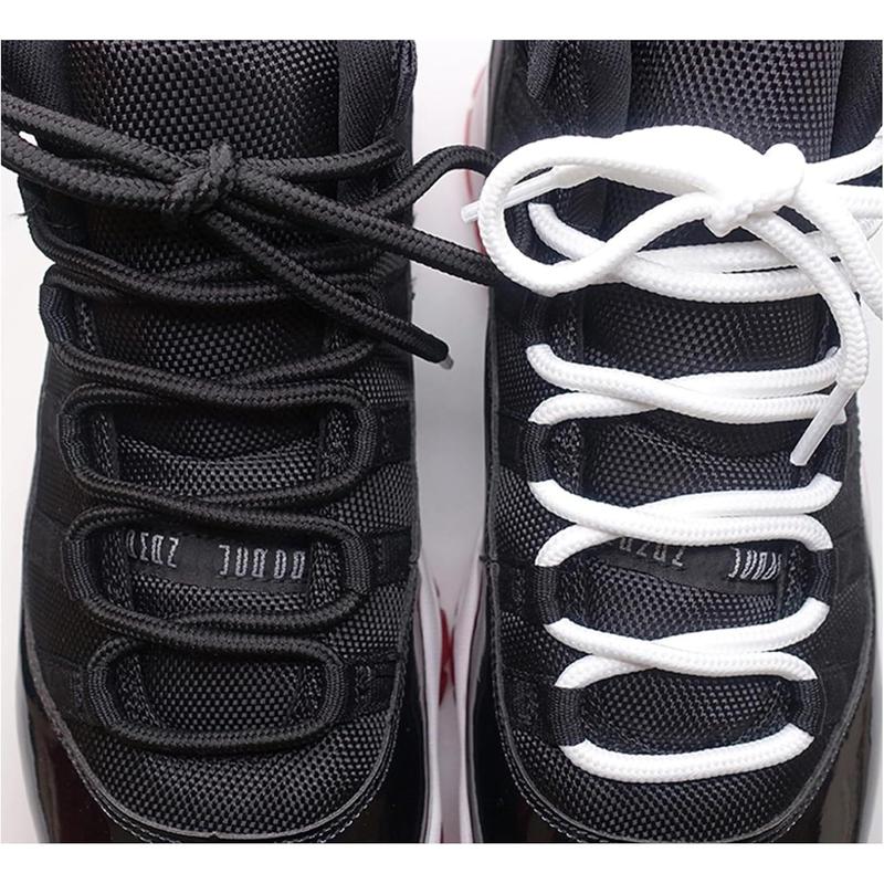 1 4 (6mm) Round Thick Shoe Laces for Sneakers, Athletic ShoeLaces Replacement for Jordan 11 Basketball Shoes