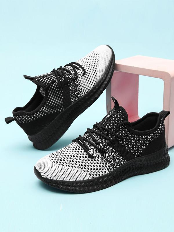 Men's Fashionable Breathable Lightweight Mesh Sneakers, Casual Comfortable Running Shoes, Male All-match Round Toe Sports Shoes for Daily Wear