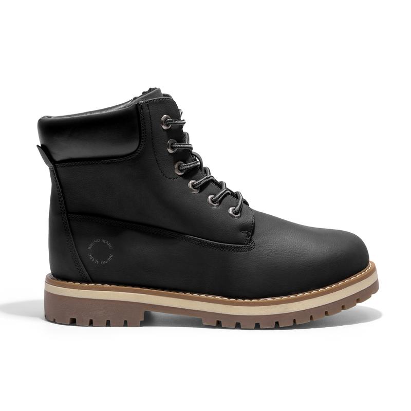 Bruno Marc Men's Water-Repellent Combat Snow Boots