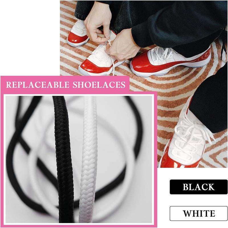 1 4 (6mm) Round Thick Shoe Laces for Sneakers, Athletic ShoeLaces Replacement for Jordan 11 Basketball Shoes