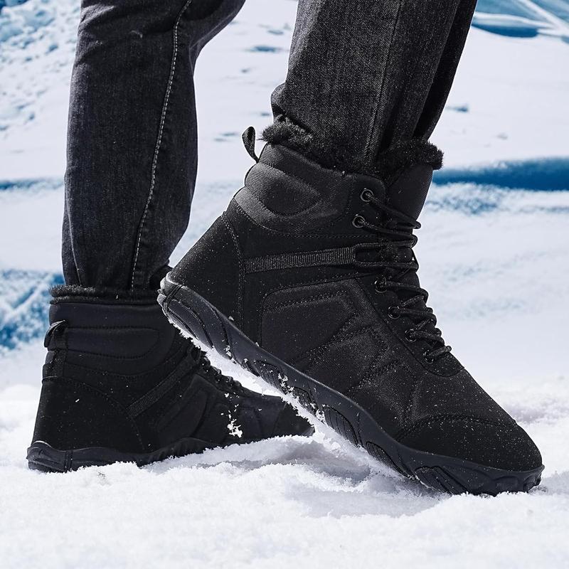 Womens Mens Barefoot Snow Boots Winter Warm Fur Lined Shoes