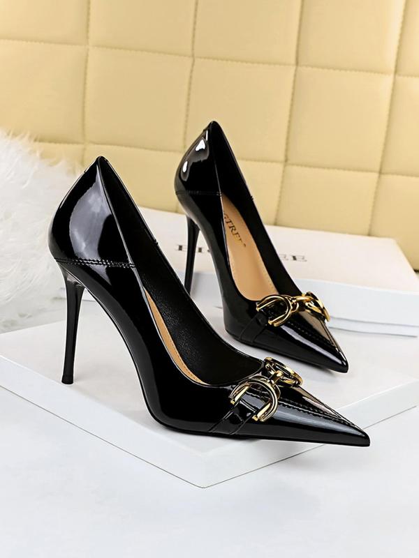 Women's Fashionable Solid Color Stiletto Court Pumps, Elegant Pointed Toe High Heels for Party, Daily Clothing Decor for Women & Girls