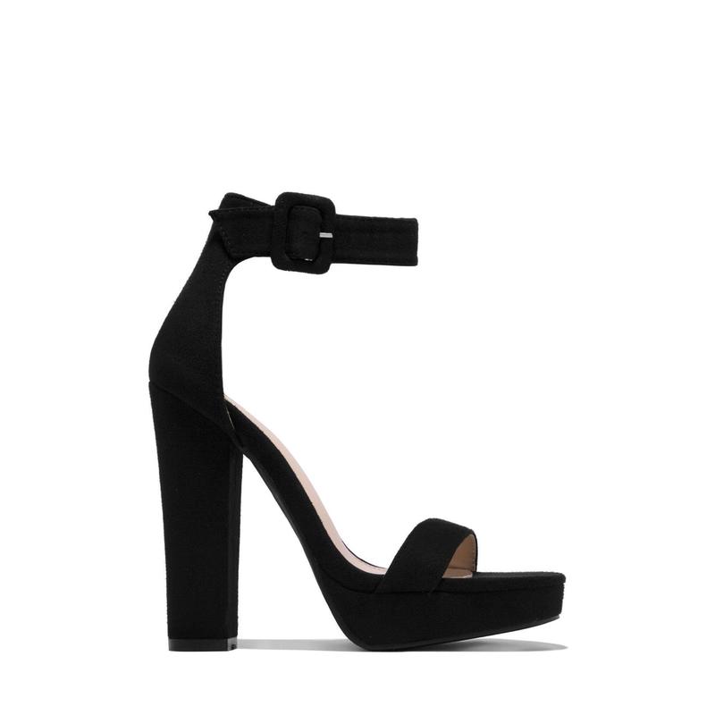 New Limits Platform Block Heels - Black