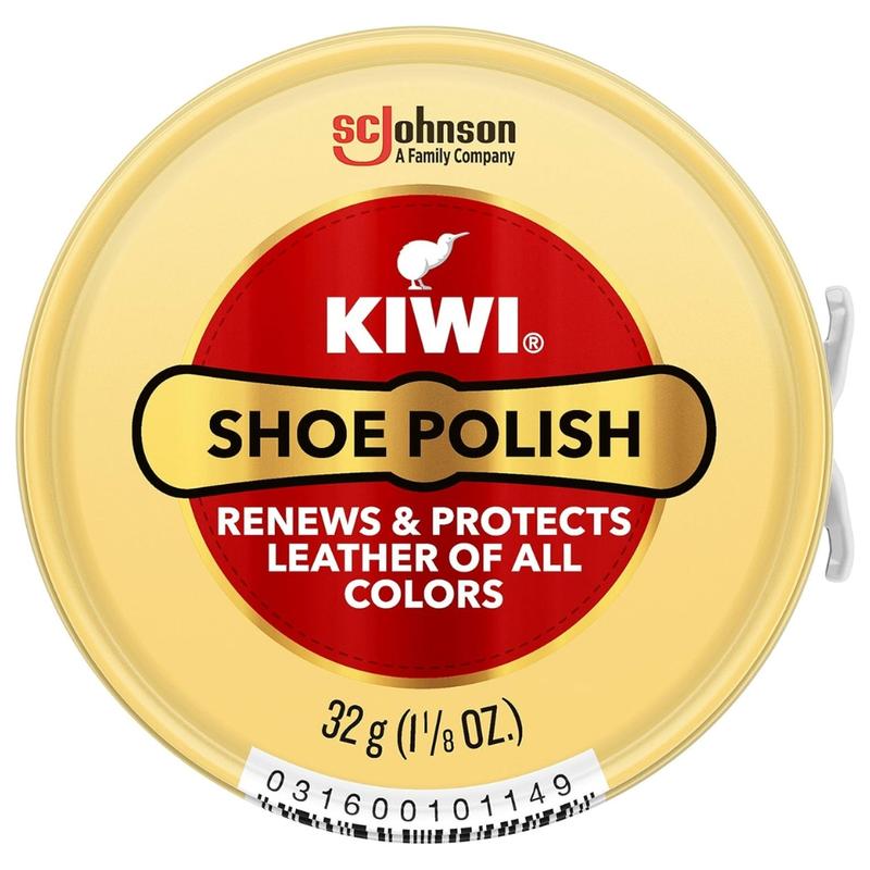 Kiwi Shoe Polish Tin, Neutral for All Colors, 1.125 oz ( 32g )