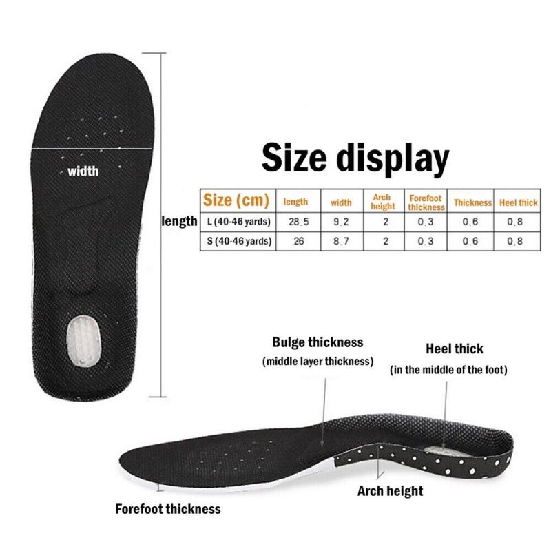 Gel Massaging Shoe Insoles Work Boots Feet Arch Support Orthotic Absorb Shock Does not apply