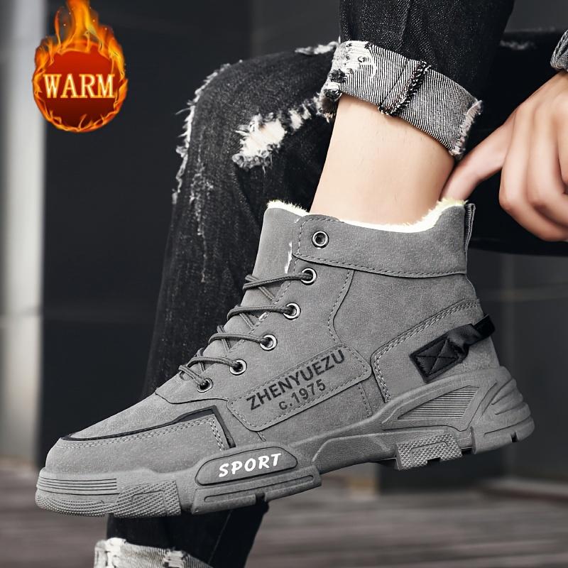 Men's Genuine Plush Snow Boots, Warm And Comfortable, Suitable For Winter Outdoor Activities!