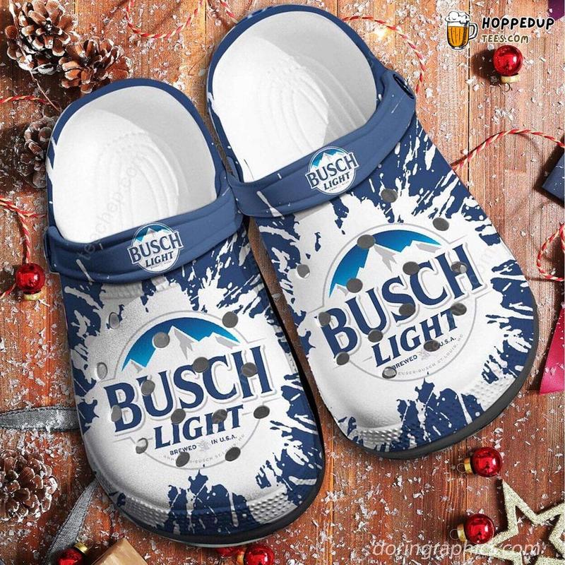 [C8] Beer Tie Dye Red Blue Clogs, Beer Lover Camping Fishing Clogs