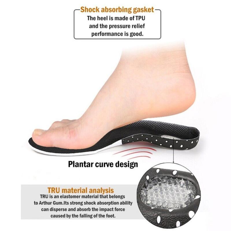 Gel Massaging Shoe Insoles Work Boots Feet Arch Support Orthotic Absorb Shock Does not apply