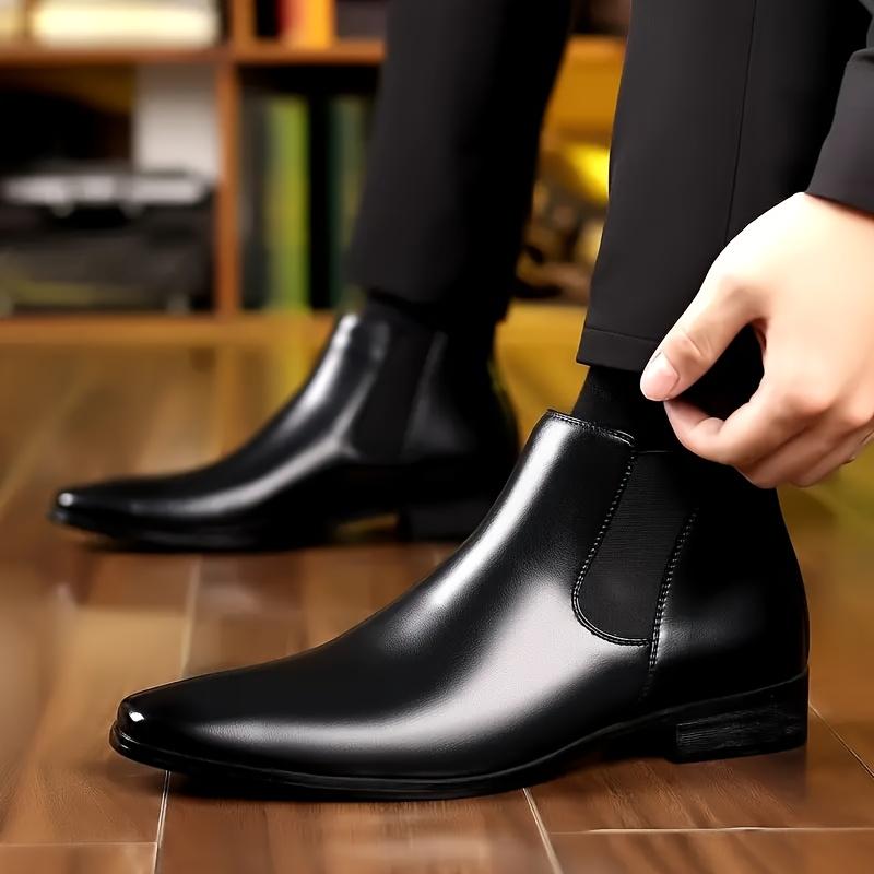 Men's Sleek Chelsea Boots - Slip-On, Comfortable & Durable with Non-Slip Rubber Sole for Office and Casual Wear