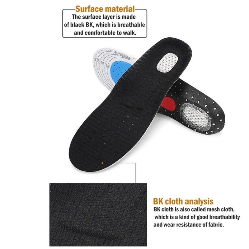 Gel Massaging Shoe Insoles Work Boots Feet Arch Support Orthotic Absorb Shock Does not apply