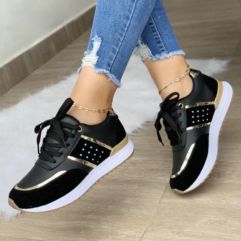 Women's Platform Walking Shoes Orthotic Arch Support Non Slip Wedge Tennis Sneakers Pain Relief Casual Work Shoe