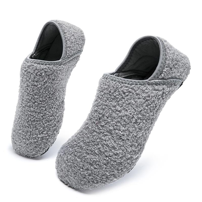 Women Plush Slippers House Slippers Warm Cotton Shoesn Idoor Barefoot Slippers Socks Furry Slip on Comfy Bedroom Flipflop Slide Walking Shoes Soft