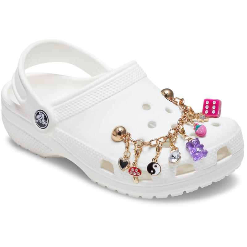 Crocs Jibbitz Custom Charm Chain Lifestyle Shoe Charms 5-Pack