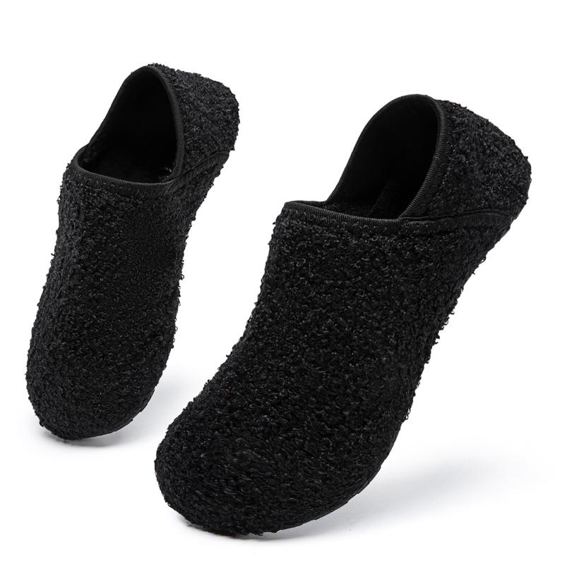 Women Plush Slippers House Slippers Warm Cotton Shoesn Idoor Barefoot Slippers Socks Furry Slip on Comfy Bedroom Flipflop Slide Walking Shoes Soft